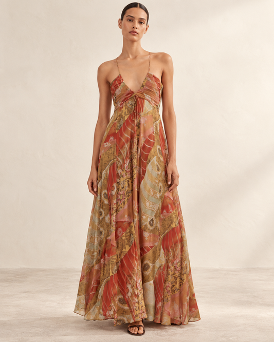 Floral Midi Dress front view