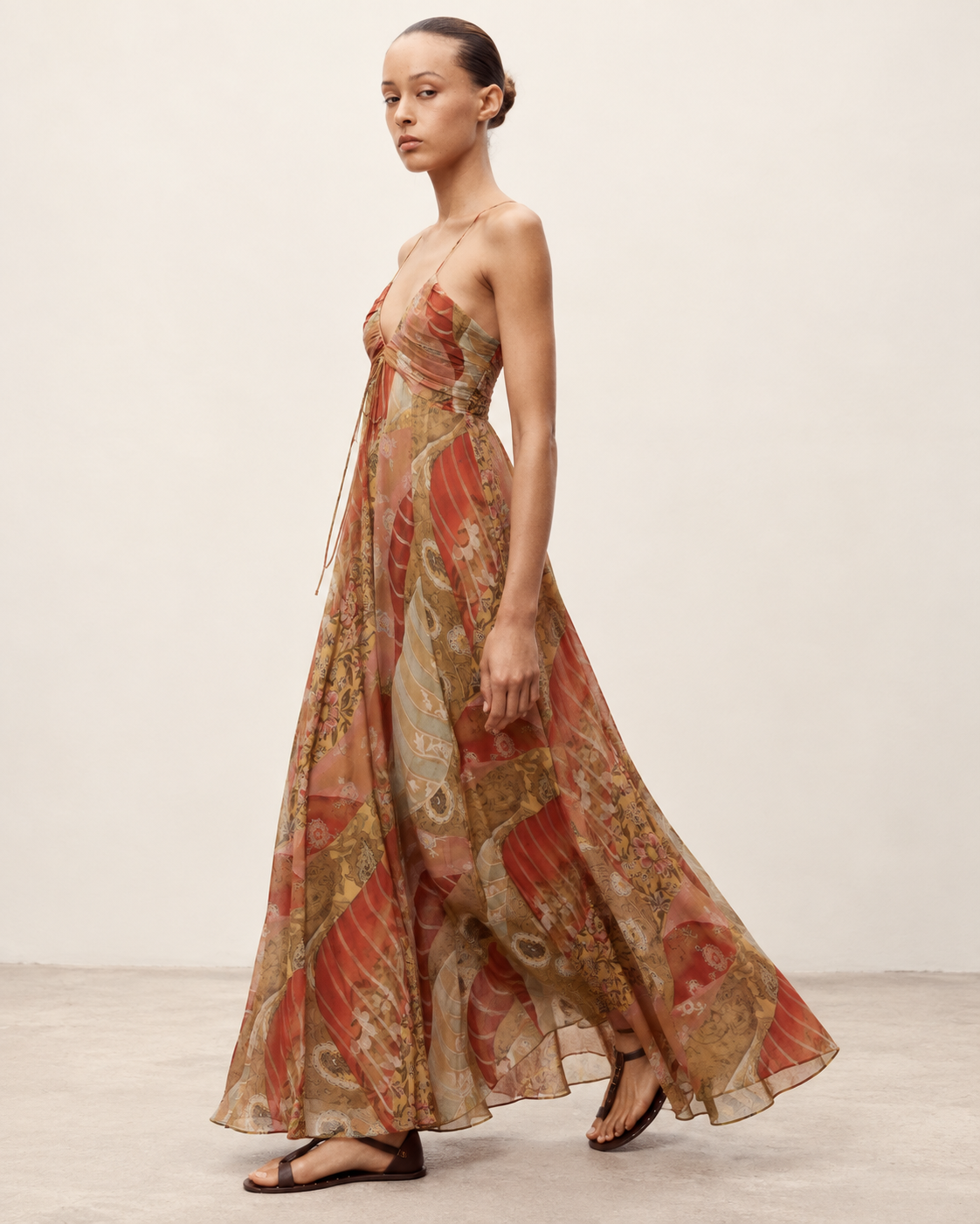 Floral Midi Dress side view