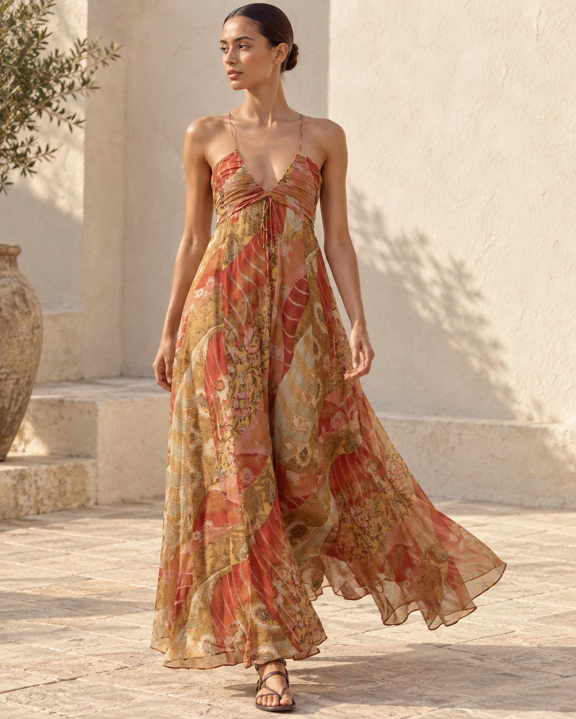 Floral Midi Dress lifestyle view