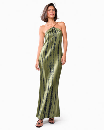 Lotus Halter Dress