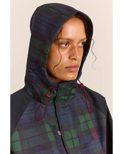 Liu Raincoat Navy Check